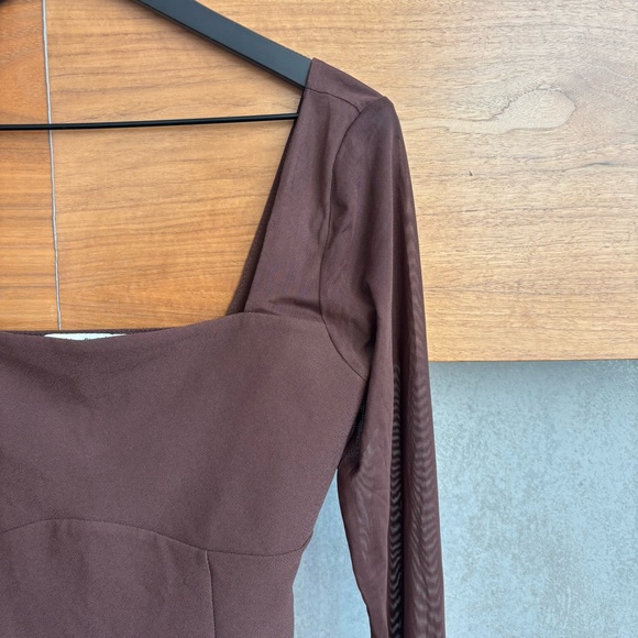 Abercrombie & Fitch Brown Fitted Bustier Blouse, Size L - Picture 5 of 10